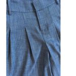 Alice + Olivia  Blue Wide-Leg Pleated Dress Pants Size 4 Photo 3