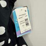 Swim Solutions Tankini Top Size 12 NWT Tummy Control Polka Dot Swim Black White Photo 5