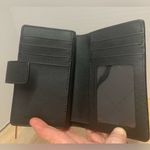 Michael Kors Wallet Jet Set Travel Black/Gold Bi-fold Snap Photo 2