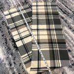 None 100% Cashmere Plaid Scarf Made in Scotland with Fringe Photo 4