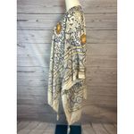 Mandala Morocco Boho Floral Tassel Kimono Cardigan Peach Purple Orange One Size Photo 2