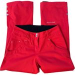 Obermeyer Red Ladies ski snowboard pants Winter Wear style 15110 size 8 Photo 0
