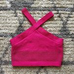 ZARA Chenille Pink Halter Top Photo 0