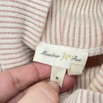 Anthropologie Meadow Rue  Ivory‎ Ribbed Lace Overlay High Neck Sleeveless Top Med Photo 3