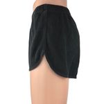 Aritzia TNA Women's Black Waffle Knit Mid Rise Athletic Workout Yoga Shorts M Photo 1