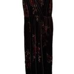 love on a hanger  Floral Velvet V Neck Sleeveless Jumpsuit Size XS Photo 0