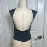 Grey Fitted Muscle Tee with High Neck Gray Size L Photo 2