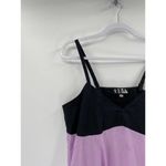 VEDA Rio Purple and Black Sleeveless V Photo 4