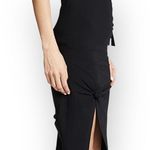 Helmut Lang new ♌︎ Slinky Sexy Knot Mini Skirt ♌︎ Black Stretch Jersey ♌︎ Large Photo 7