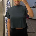 Urban Outfitters navy blue/grey mock neck tshirt Photo 0