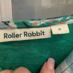 Roller Rabbit Roberta  Clovis Quinn Floral Hibiscus Tropical Midi Dress Size M Photo 10