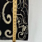 NWT Man Tian Sequence Sleeveless Mini Dress Swirl Small Black Photo 4