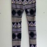Divided by H&M Purple & Gray Aztec Print Leggings Photo 0