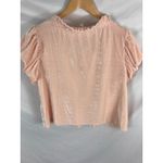 Free People  Terese Top Pink Velvet Size XS Photo 7