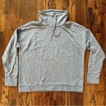 Offline by Aerie Gray Hoodie with Cowl Neck and Drawstring Large Photo 4