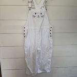 Vintage Agapo Women’s Large White Cat Overalls Crazy Cat Lady Cat Lover Photo 1