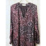 Cloth & Stone  from Anthropologie Burgundy Printed Midi Dress - Size - Small Photo 7