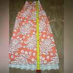Loft Ann Taylor Coral Paisley Floral Print Lace Trim Halter Dress,Size 0,NWT Photo 7