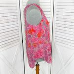 CAbi Jubilee Paisley Sleeveless Tunic Blouse Tank Top Pink Grey Small Photo 1