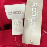 Chico's Chico’s Skirt SZ 0.5/Small NWT Ponte Pencil Renaissance Red Gold Zipper Stretch Photo 2