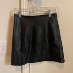 Mustard Seed Black Leather Skirt Photo 1
