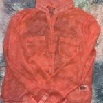 Aeropostale Bubblegum Pink Heart Long Sleeve Blouse Photo 0