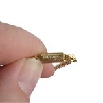 Vintage Germany Painted Rose Round Plastic Pendant Gold Chain Necklace Photo 6