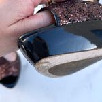 Miu Miu burgundy glitter vernice slingback T-strap sandal size IT 37 US 6.5 7 Photo 10