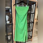 Petal and Pup SNDYS linen midi dress kelly green strapless serena lined maxi formal revolve Photo 1