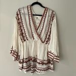 Free People  Saffron Embroidered Tunic Top Photo 2