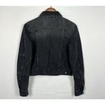 Free People  Rumors Black Denim Jacket Sz XS Photo 11