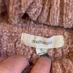 onetheland  Shaggy Sweater Womens Waist Length Cowl Neck S Small Blush Pink Photo 4
