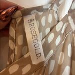 Rosegold Polka Dot Tiered Skinny Strap Maxi Dress Brown Photo 5