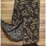 Studio I Vintage 90’s Y2K Black Brown All Over Leaf Print Maxi Dress Women’s 14P Photo 7