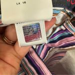 D&G  Dolce & Gabbana Striped Cropped Jeans Womens 26 Purple Multi Retro Photo 7