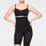 SKIMS  Onyx Black Sculpting High Waisted Above‎ the knee Shaping Mid Thigh Size L Photo 0