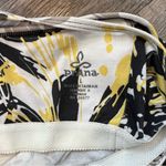 prAna Floral Summer Tank Dress Yellow and Black with Strappy Racerback Large Photo 1