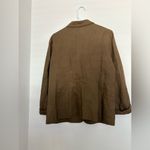 Eileen Fisher  Pine Needle Organic Linen Shaped Blazer Jacket Size M Photo 4