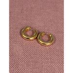 BaubleBar Dalilah Huggie Hoops in Gold One Size Womens small tube Photo 2