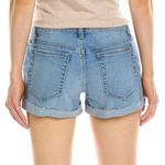 joe's jeans Joe’s Salma Rolled Raw Hem Cut Off Blue Denim Jean Shorts Size 33 New Photo 1