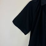 Madewell  Poplin Splitneck Mini Shirtdress Minimalist Relaxed Jet Black Small NWT Photo 8