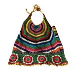 Twenty One Multicolor Crochet Halter Top Photo 0