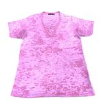 Alternative Soft Sheer Short Sleeve T Shirt Tie Dye Pink V Neck Size Med Cotton Photo 4