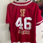 NFL Team Apparel San Fransisco 49er Baseball Jersey Photo 0