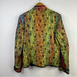 Vintage 80s Elliott Lauren Rainbow Boho Artsy Floral Quilted Zip Up Jacket 6 M Multiple Photo 6