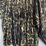 Denim & Supply Ralph Lauren  Leopard Print‎ Boho Peasant Top India Cotton M Photo 2