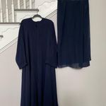 One Size Dubai Saudi Women Muslim Abaya Maxi Dress Blue Size L Photo 0