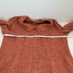 Flax  Womens M Cardigan Jacket Blue long Sleeve  100% Linen Photo 4