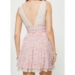 Princess Polly  Floral Print Sleeveless Mini Dress Pink‎ Orange Size 4 Photo 1