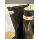 Hunter  Original Tall Gloss Rain Boots Glossy Brown Chocolate Women's 7 READ Photo 1